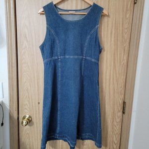 Woolrich Blue Denim Sleeveless Jumper Dress
